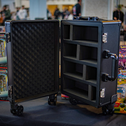 M1nt TCG Carry-On Case open showing card storage compartments